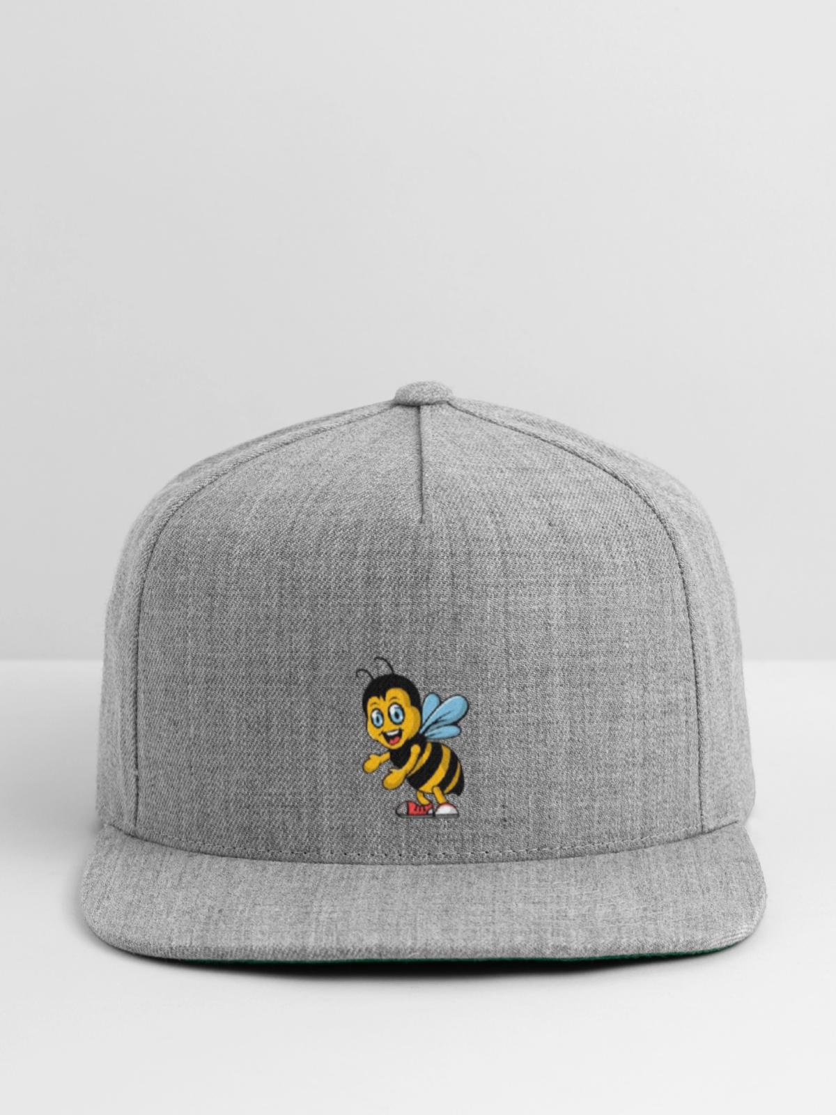 Cartoon - Snapback Baseball Cap - heather gray - Front