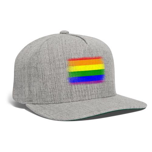 Grunge Rainbow Pride Flag - Snapback Baseball Cap
