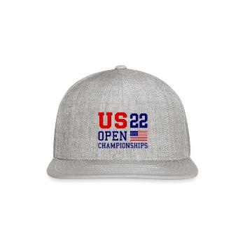 US OPEN - Snapback Baseball Cap - heather gray - Front