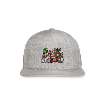 Cutest Elf Ever - Snapback Baseball Cap - heather gray - Front