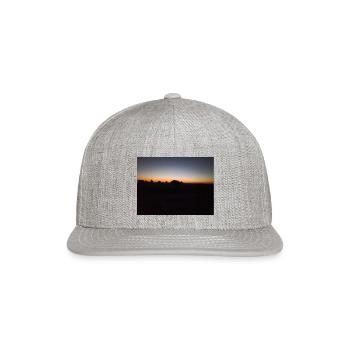 nature - Snapback Baseball Cap - heather gray - Front
