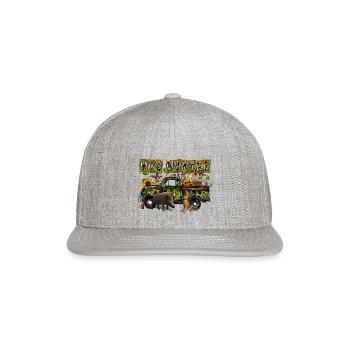Hog Hunter - Snapback Baseball Cap - heather gray - Front