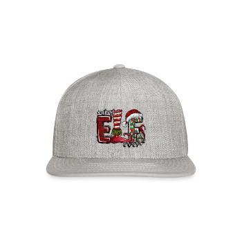 Cutest Elf Ever - Snapback Baseball Cap - heather gray - Front