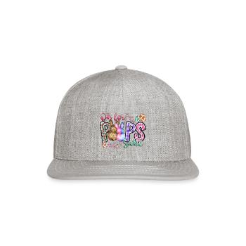 Oh For Poops Sake - Snapback Baseball Cap - heather gray - Front