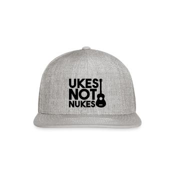 Uks Not Nkes - Snapback Baseball Cap - heather gray - Front