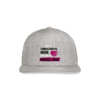 TRIATHLON - Snapback Baseball Cap - heather gray - Front