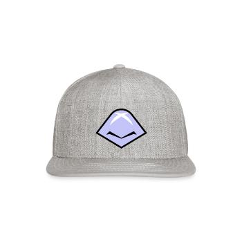 Mouth crow - Snapback Baseball Cap - heather gray - Front