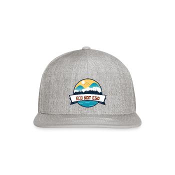 Marine Conservation - Snapback Baseball Cap - heather gray - Front