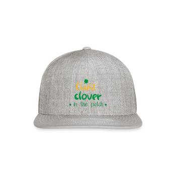 Cutest Clover - Snapback Baseball Cap - heather gray - Front