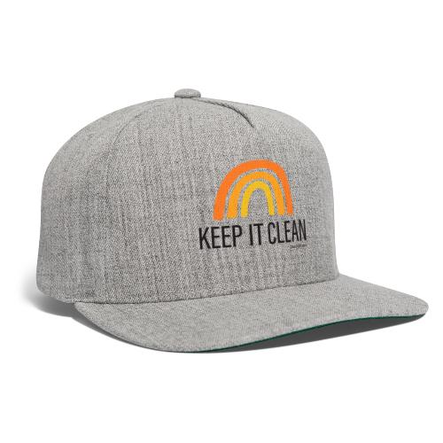 Keep It Clean Rainbow - Snapback Baseball Cap