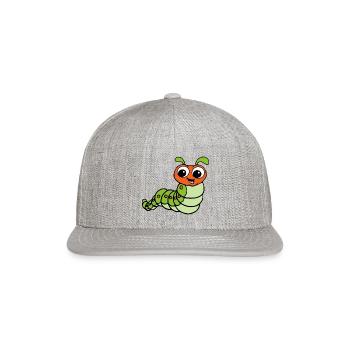 DESIGNCaterpillar trending - Snapback Baseball Cap - heather gray - Front