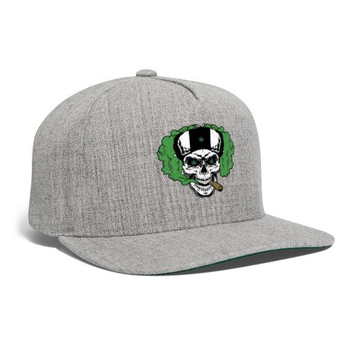 skull smoke cloud 2 - Snapback Baseball Cap