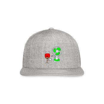 Cool Fan - Snapback Baseball Cap - heather gray - Front