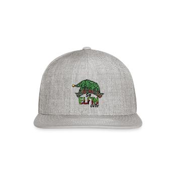 So Elfin Cute - Snapback Baseball Cap - heather gray - Front