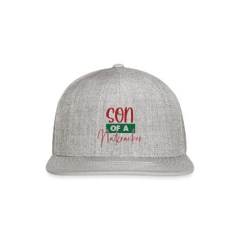 Son Of A Nutcracker - Snapback Baseball Cap - heather gray - Front