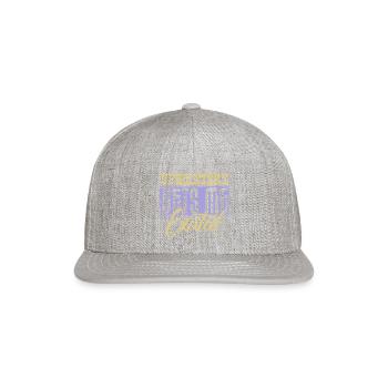 Upholstery Gets Me Excited - Snapback Baseball Cap - heather gray - Front