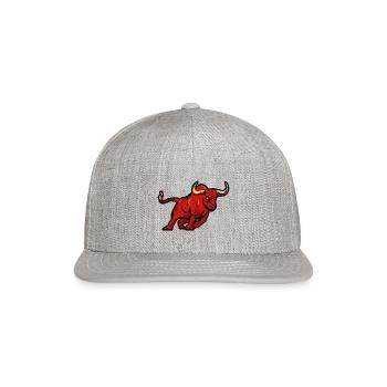 Red Bull - Snapback Baseball Cap - heather gray - Front