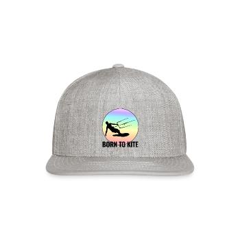Kitesurfing Kitesurf Kiteboarding Kiteboarder - Snapback Baseball Cap - heather gray - Front