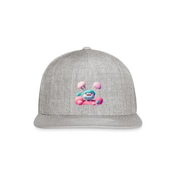 cuties that melt hearts - Snapback Baseball Cap - heather gray - Front