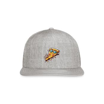 Pizza slice - Snapback Baseball Cap - heather gray - Front