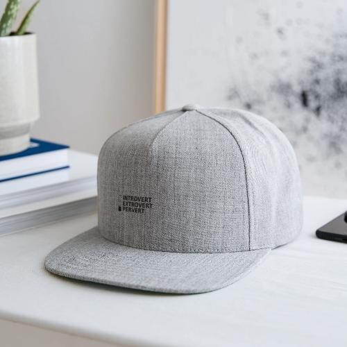□ Introvert □ Extrovert ■ Pervert - Snapback Baseball Cap