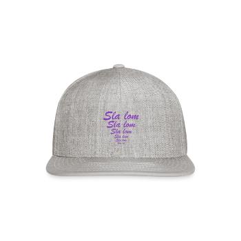 Slalom - Snapback Baseball Cap - heather gray - Front
