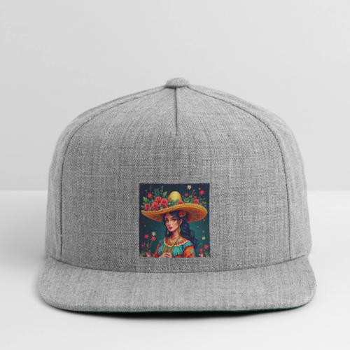 Mexican Design, Regional Mexican Charro Woman - Snapback Baseball Cap