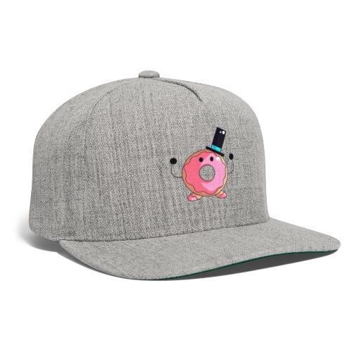 Donut with Top hat - Snapback Baseball Cap