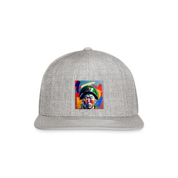 Japanese Bomber Pilot - WW2 - Snapback Baseball Cap - heather gray - Front