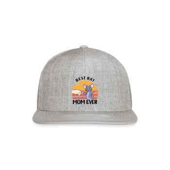 Rats Pets - Snapback Baseball Cap - heather gray - Front