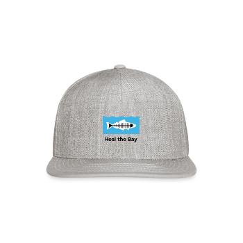 Heal The Bay - Snapback Baseball Cap - heather gray - Front