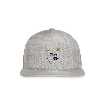 Tune Life - Snapback Baseball Cap - heather gray - Front