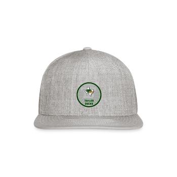 Camping Green Animal - Snapback Baseball Cap - heather gray - Front