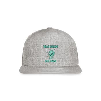 Smoking Weed For Healing - Snapback Baseball Cap - heather gray - Front