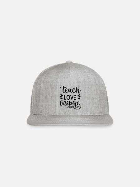 Teach Love Inspire - Snapback Baseball Cap - heather gray