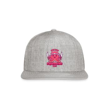 Squid Octopus Kalmar Kraken Saying - Snapback Baseball Cap - heather gray - Front