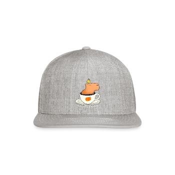 Coffeebara - Snapback Baseball Cap - heather gray - Front