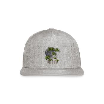 Natural - Snapback Baseball Cap - heather gray - Front