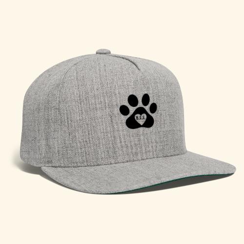 Dog Paw B.F.F. Design - Snapback Baseball Cap