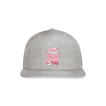 Soap Making Crafting Soap Making - Snapback Baseball Cap - heather gray - Front