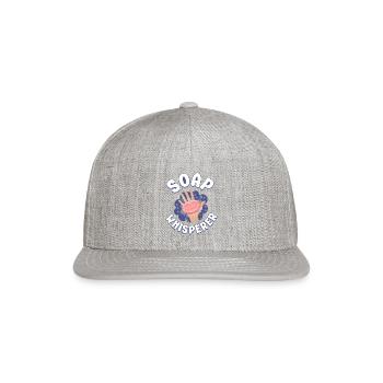 Soap Making Crafting Soap - Snapback Baseball Cap - heather gray - Front