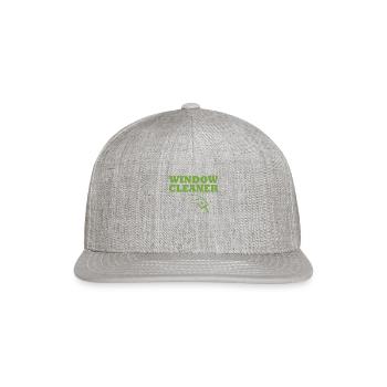 Great Window Cleaner Outfit Love Window Washer - Snapback Baseball Cap - heather gray - Front