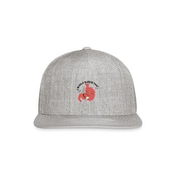 Gastric Sleeve Gastric Sleeve Surgery Gastrectomy - Snapback Baseball Cap - heather gray - Front