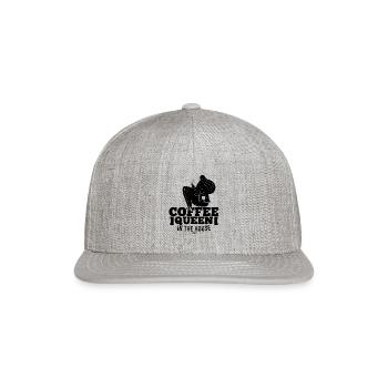 Breakfast coffee for mom - Snapback Baseball Cap - heather gray - Front