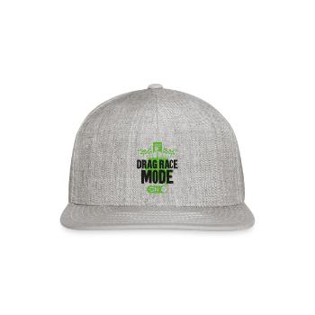 Drag Racing Race Car Drag Race - Snapback Baseball Cap - heather gray - Front
