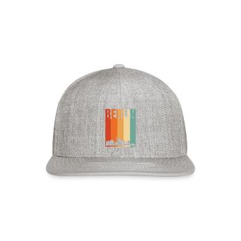 Berlin - Snapback Baseball Cap - heather gray - Front