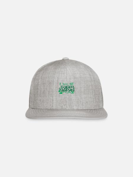 A Wee Bit Irish. Saint Particks Day - Snapback Baseball Cap - heather gray