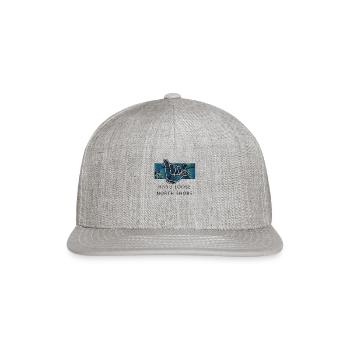 Cool North Shore Oahu Hawaii Hang Loose Shaka - Snapback Baseball Cap - heather gray - Front