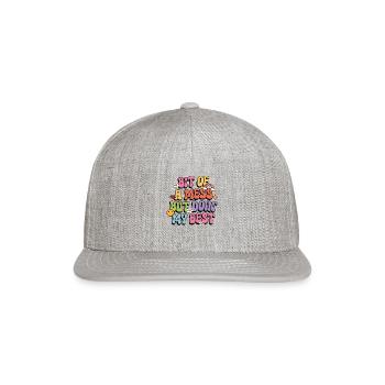 Bit Of A Mess But Doin' My Best - Snapback Baseball Cap - heather gray - Front