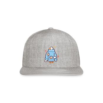 I m Actually Three Duckies In A Sweater - Snapback Baseball Cap - heather gray - Front